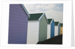 Beach huts in a row, close-up by Assaf Frank